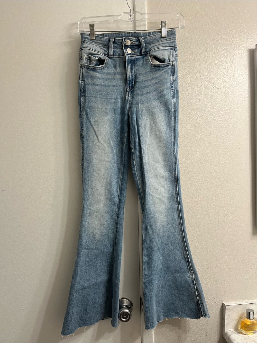 Zenana Outfitters Light Blue Flare Jeans